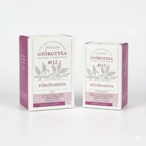 Muguri Înfloriți Izmă Proastă Mentha Longifolia Györgytea Nr.12, imagine principală produs, pungă ceai cu mentă sălbatică pe fundal alb.