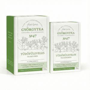Amestec Ceai Plămânărică Györgytea Nr.47, imagine principală produs, pungă ceai medicinal cu plămânărică pe fundal alb.