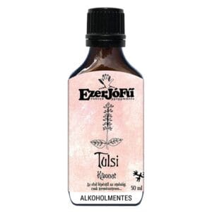 Extract de Tulsi Busuioc Sfânt, imagine principală produs, flacon extract de Ocimum sanctum pe fundal alb curat, unghi frontal.