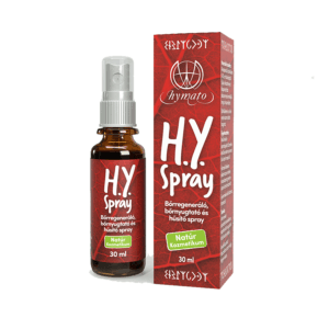 H-Y Spray Hymato, imagine principală produs, flacon spray articular Hymato pe fundal alb curat, unghi frontal.