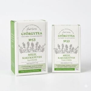 Amestec Ceai Cimbrișor Györgytea Nr.53 - imagine principală produs, pungă ceai medicinal cu cimbrișor pe fundal alb.