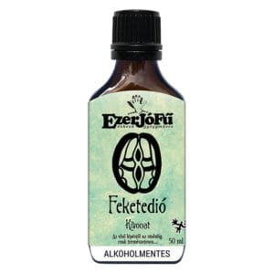 Extract de Nucă Neagră Juglans Nigra, imagine principală produs, flacon extract de nuc negru pe fundal alb curat, unghi frontal.