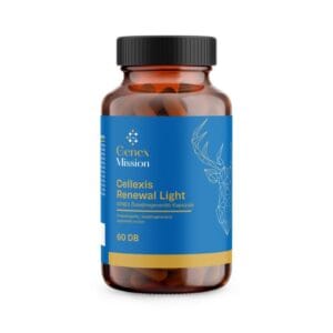 Genex Cellexis Renewal Light, imagine principala produs, flacon alb pentru regenerare celulară usoara, unghi frontal.